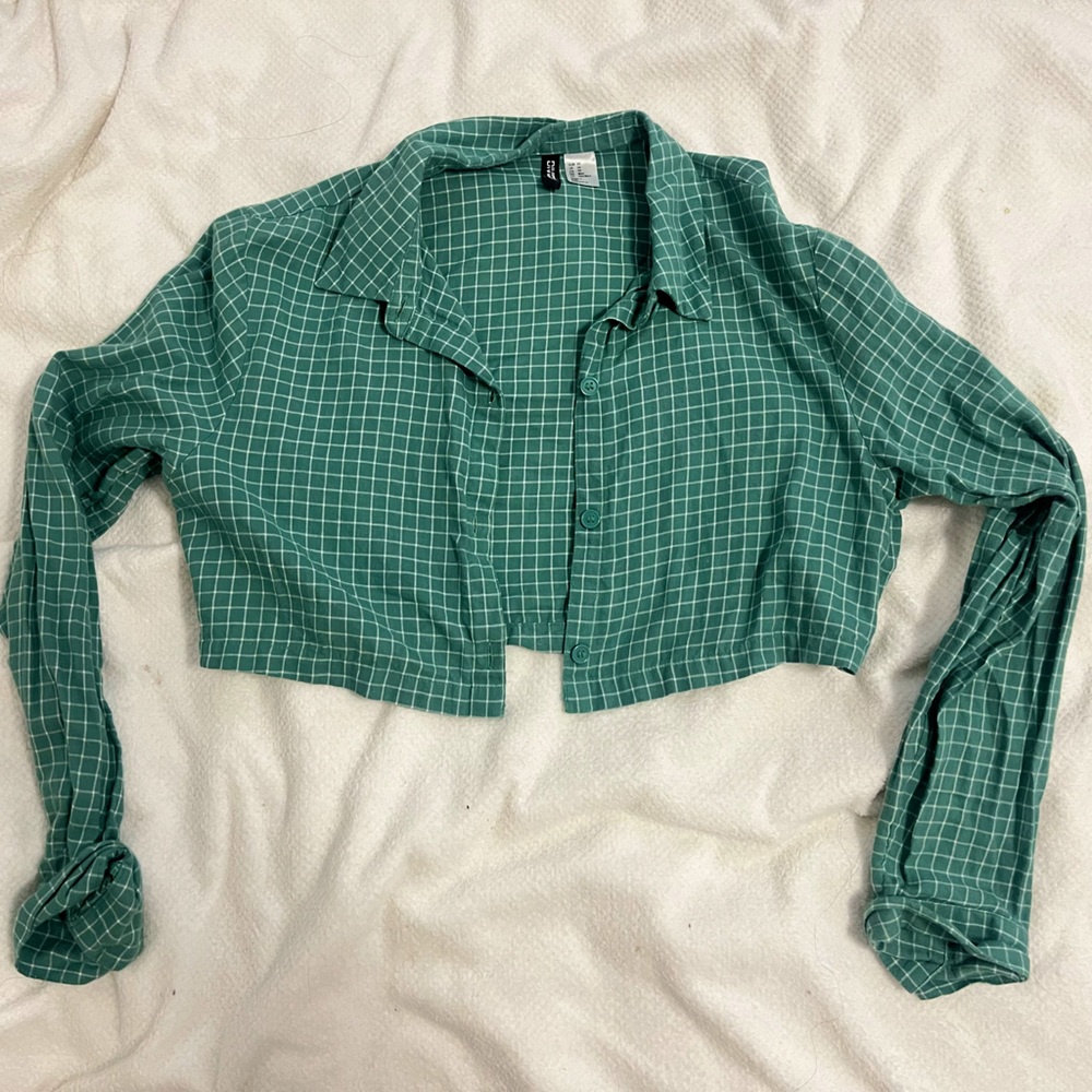 Cropped Buttoned Down Shirt